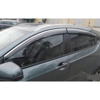 Дефлектори вікон з хром молдингом Honda M-NV Дефлектори вікон з хром молдингом Honda M-NV