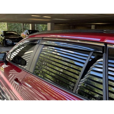 Дефлектори вікон з хром молдингом Toyota Rav4 2019+