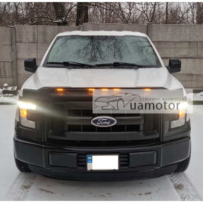 Дефлектор капота AVS Led Ford F150 2015+