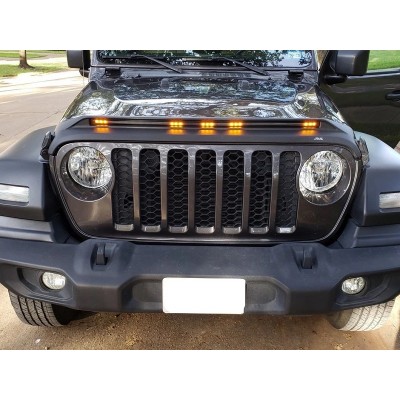 Дефлектор капота AVS Led Jeep Gladiator 