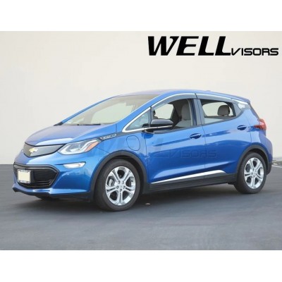 Дефлектори вікон з хром молдингом Chevrolet Bolt 2017-2021 Wellvisors