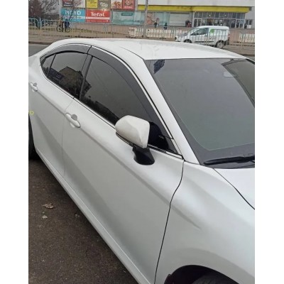 Дефлектори вікон з хром молдингом Toyota Camry XV80 2025+ Wellvisors