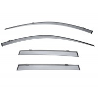 Дефлектори вікон з молдингом Subaru Forester 2019+ Wellvisors Дефлектори вікон з молдингом Subaru Forester 2019+ Wellvisors