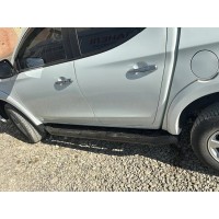 Пороги Amazon чорні Mitsubishi L200