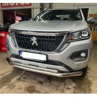 Захист бампера подвійний Peugeot Landtrek Захист бампера подвійний Peugeot Landtrek