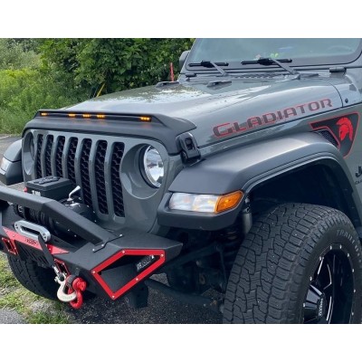 Дефлектор капота AVS Led Jeep Gladiator 