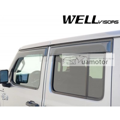 Дефлектори вікон Jeep Gladiator WellVisors