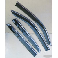 Дефлектори вікон з хром молдингом VW Amarok Дефлектори вікон з хром молдингом VW Amarok