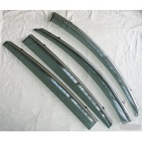 Дефлектори вікон з хром молдингом Honda HR-V 2015+