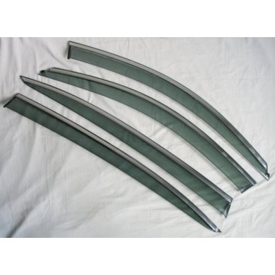 Дефлектори вікон з хром молдингом BMW 5 G30 Дефлектори вікон з хром молдингом BMW 5 G30