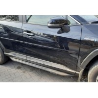 Хром молдинги широкі з логотипом Toyota Rav4 2019+