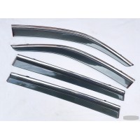 Дефлектори вікон з хром молдингом VW Atlas 2017+ Дефлектори вікон з хром молдингом VW Atlas 2017+