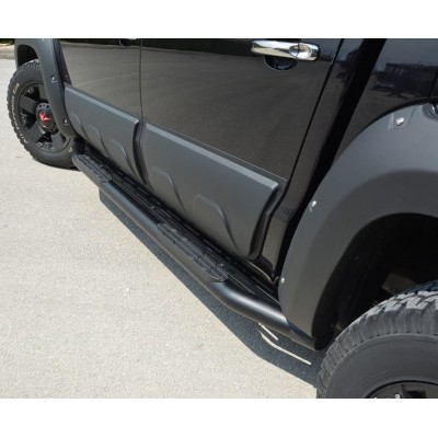 Пороги Amazon чорні Toyota Hilux 2015+