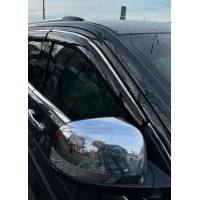 Дефлектори вікон з хром молдингом Jeep Grand Cherokee 2010+ Wellvisors