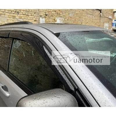 Дефлектори вікон з молдингом Jeep Grand Cherokee 2010+ Wellvisors
