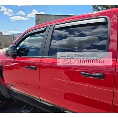 Дефлектори вікон EGR Dodge Ram RHO темні матові