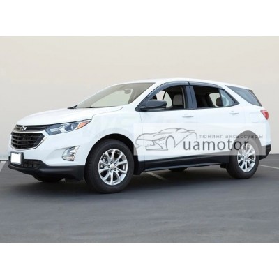 Дефлектори вікон з хром молдингом Chevrolet Equinox 2017+