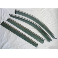 Дефлектори вікон з хром молдингом BMW X1 F48 Дефлектори вікон з хром молдингом BMW X1 F48