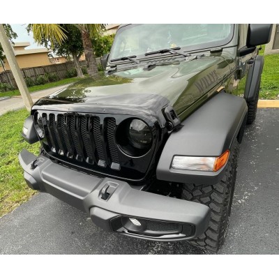 Дефлектор капота Jeep Wrangler 2018+ FormFit Дефлектор капота Jeep Wrangler 2018+ FormFit