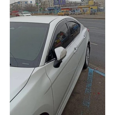 Дефлектори вікон з хром молдингом Toyota Camry XV80 2025+ Wellvisors