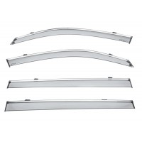 Дефлектори вікон з хром молдингом VW Atlas Wellvisors Дефлектори вікон з хром молдингом VW Atlas Wellvisors