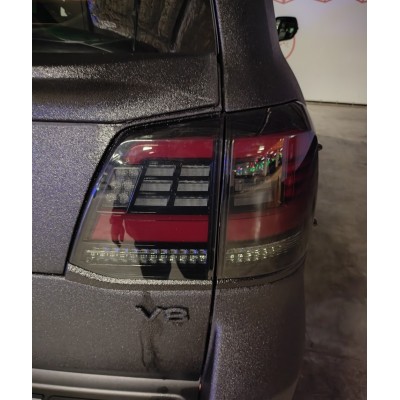 Задні Led ліхтарі чорні Toyota LC 200 2008+ Задні Led ліхтарі чорні Toyota LC 200 2008+