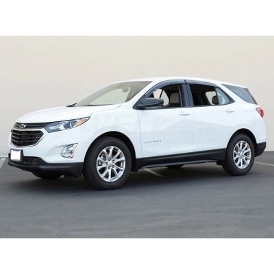 Дефлектори вікон з хром молдингом Chevrolet Equinox 2017+ Wellvisors Дефлектори вікон з хром молдингом Chevrolet Equinox 2017+ Wellvisors
