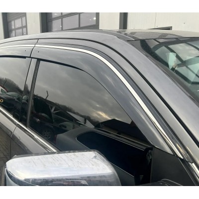 Дефлектори вікон з хром молдингом Dodge Ram 2019+ Wellvisors Дефлектори вікон з хром молдингом Dodge Ram 2019+ Wellvisors