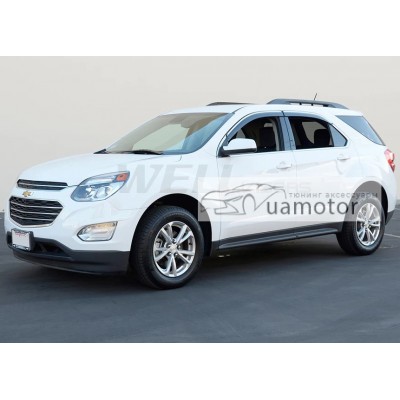 Дефлектори вікон з хром молдингом Chevrolet Equinox 2010-2017 Wellvisors