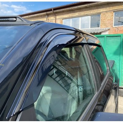 Дефлектори вікон з молдингом Dodge Ram 2019+ Wellvisors Дефлектори вікон з молдингом Dodge Ram 2019+ Wellvisors