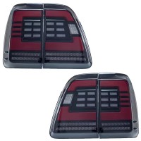 Задні Led ліхтарі чорні Toyota Land Cruiser 100