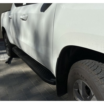 Пороги алюмінієві чорні Пежо Ландтрек Пороги алюмінієві чорні Пежо Ландтрек