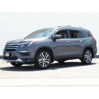 Дефлектори вікон з хром молдингом Honda Pilot 2016+ Wellvisors Дефлектори вікон з хром молдингом Honda Pilot 2016+ Wellvisors