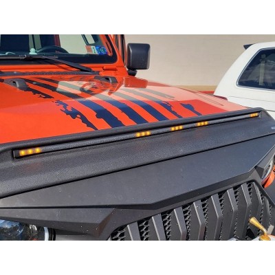 Дефлектор капота AVS Led Jeep Gladiator 