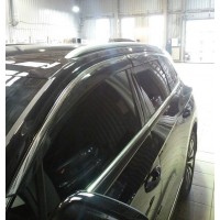 Дефлектори вікон з хром молдингом VW Touareg 2018+ Дефлектори вікон з хром молдингом VW Touareg 2018+