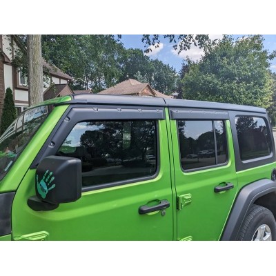 Дефлектори вікон FormFit  Jeep Wrangler 2018+ 