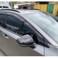 Дефлектори вікон з молдингом Nissan Ariya Wellvisors Дефлектори вікон з молдингом Nissan Ariya Wellvisors