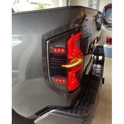 Led ліхтарі чорні Toyota Tundra 2014+