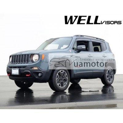 Дефлектори вікон з молдингом Jeep Renegade Wellvisors