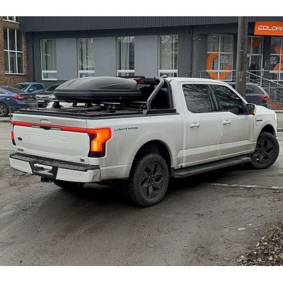 Рейлінги Thule на кришку кузова Ford F-150 Lightning Рейлінги Thule на кришку кузова Ford F-150 Lightning