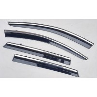 Дефлектори вікон з хром молдингом Hyundai Tucson 2021+ Дефлектори вікон з хром молдингом Hyundai Tucson 2021+