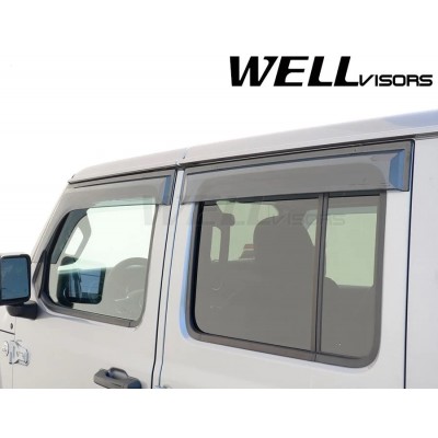 Дефлектори вікон Jeep Gladiator WellVisors Дефлектори вікон Jeep Gladiator WellVisors