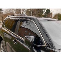 Дефлектори вікон з хром молдингом Land Cruiser 300 Wellvisors 