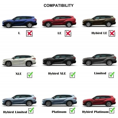 Перемички на рейлінги Toyota Highlander 2014+ сірі