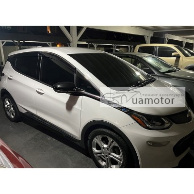 Дефлектори вікон з хром молдингом Chevrolet Bolt 2017-2021 Wellvisors