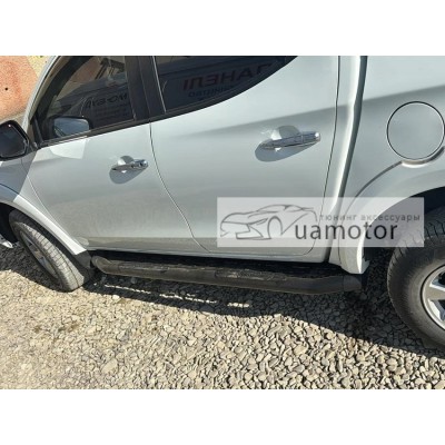Пороги Amazon чорні Mitsubishi L200